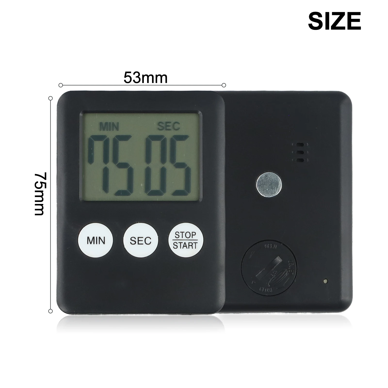 Stopwatch Digital Timer By The Alarm Practical To Use Easy-to-read Scale End Time LCD Display 1 Set High Quality
Stopwatch Digital Timer By The Alarm Practical To Use Easy-to-read Scale End Time LCD Display 1 Set High Quality