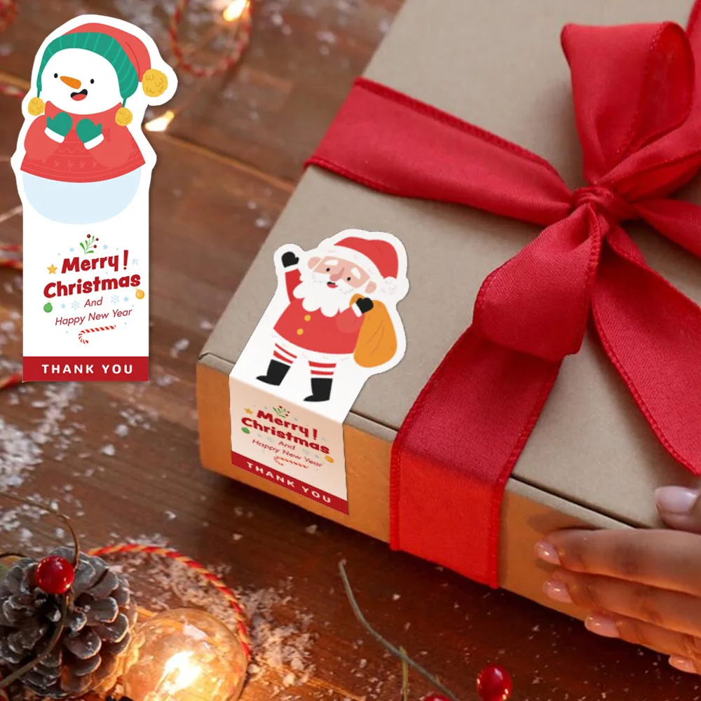 50pcs/pack New Merry Christmas Stickers for Small Busines Package Reactangle Adhesive Labels for Holiday Packing Gift Xmas Cards
50pcs/pack New Merry Christmas Stickers for Small Busines Package Reactangle Adhesive Labels for Holiday Packing Gift Xmas Cards