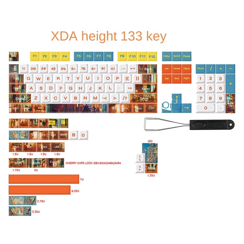 133-Key PBT Key Cap XDA Ball Cap 7U Space Bar Split Space Bar Cap Five-Sided Sublimation Key For Mechanical Keyboard
133-Key PBT Key Cap XDA Ball Cap 7U Space Bar Split Space Bar Cap Five-Sided Sublimation Key For Mechanical Keyboard
