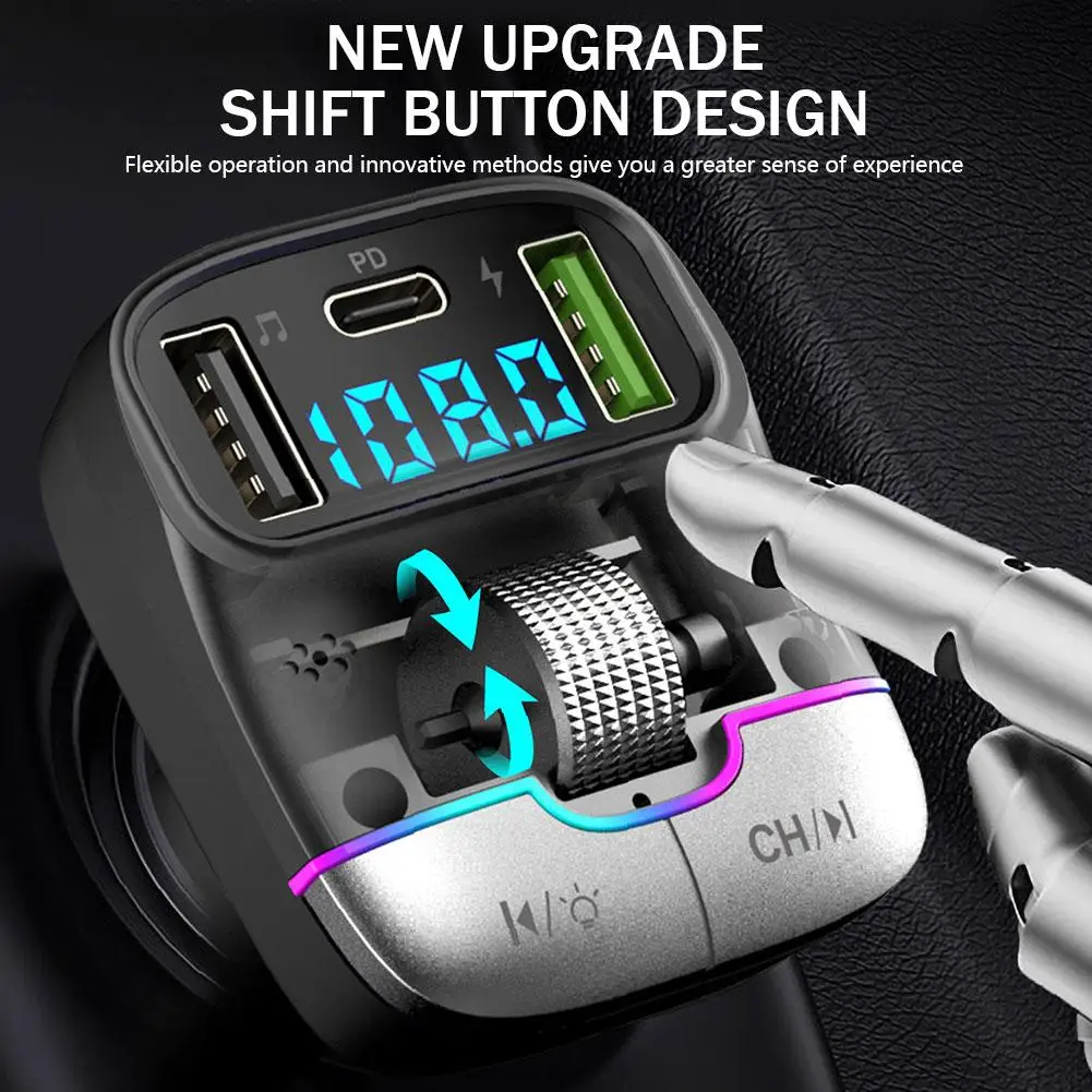 Bluetooth 5.3 Car FM Transmitter Handsfree Fast Charger Player Wireless FM USB MP3 Car Transmitter Radio PD Adapter Dual Q3S1
Bluetooth 5.3 Car FM Transmitter Handsfree Fast Charger Player Wireless FM USB MP3 Car Transmitter Radio PD Adapter Dual Q3S1