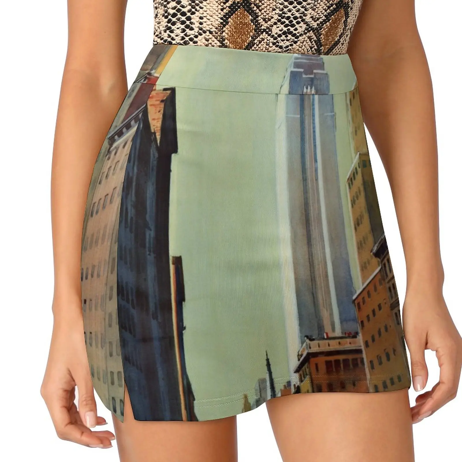 

Fifth Avenue New York Vintage Travel Poster Light proof trouser skirt Kawaii new in dresses