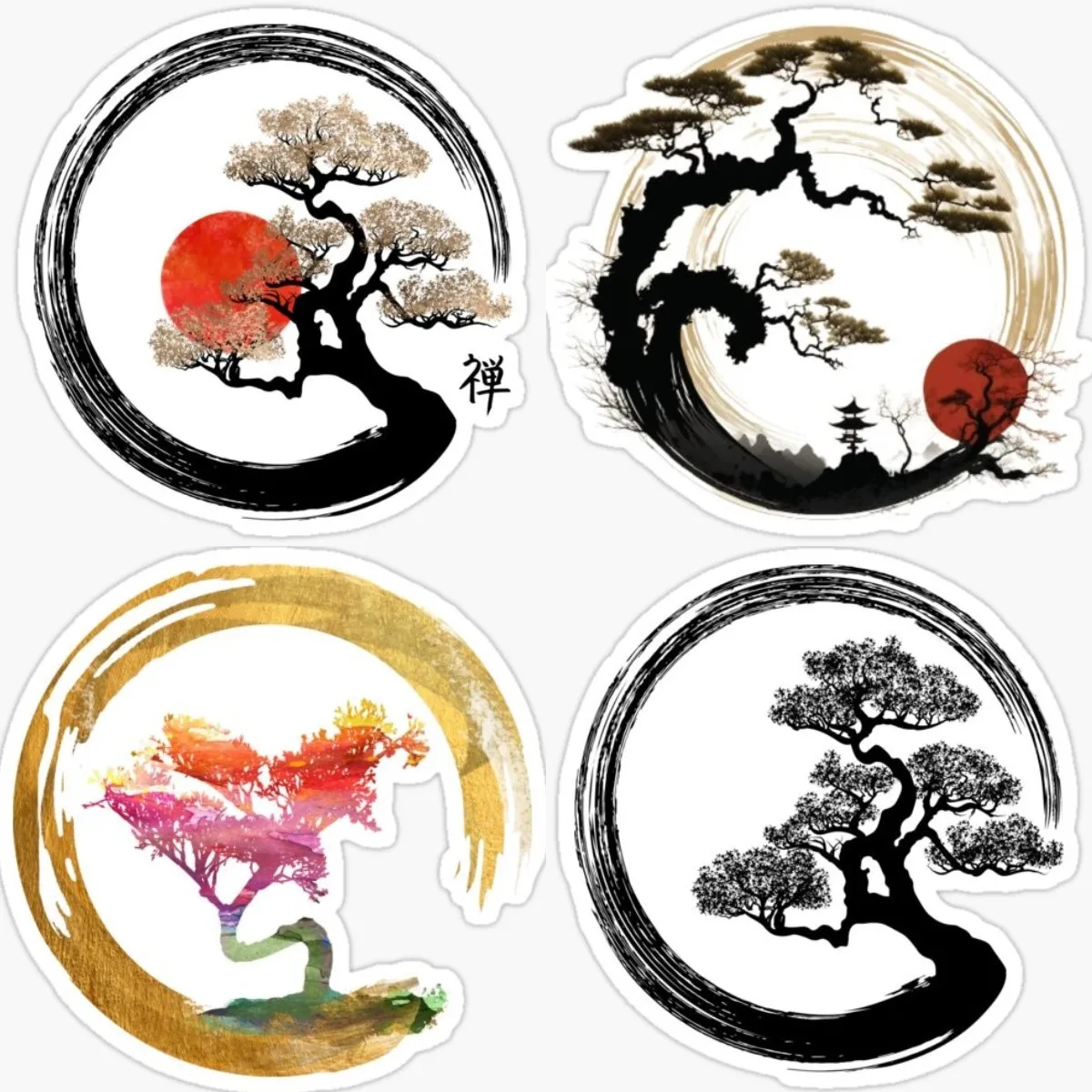 

Enzo Circle Sign Samurai Wall Decal Vinyl Sticker Vehicle Supplies Stickers for Car Accessories Gadgets Off Road Gadget Laptop