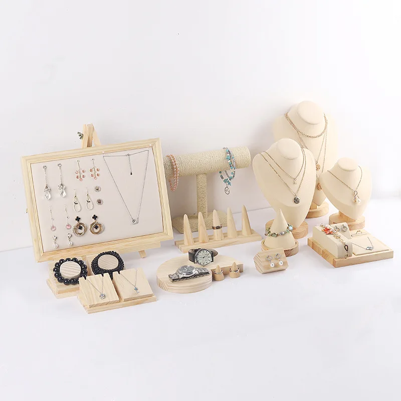 Solid Wood Jewelry Display Stand Storage Earring Shelf Display Rack Hanging Necklace Rack Bracelet Ring Rack Jewelry Organizer
Solid Wood Jewelry Display Stand Storage Earring Shelf Display Rack Hanging Necklace Rack Bracelet Ring Rack Jewelry Organizer
