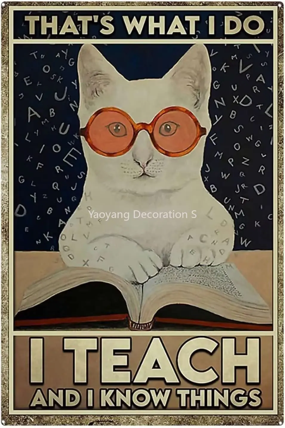 Vintage Tin Sign Funny Teacher This Is What I Teach Sign Gifts for Teacher Lovers Home Decor Art Wall Plaque Farmhouse Poster
Vintage Tin Sign Funny Teacher This Is What I Teach Sign Gifts for Teacher Lovers Home Decor Art Wall Plaque Farmhouse Poster