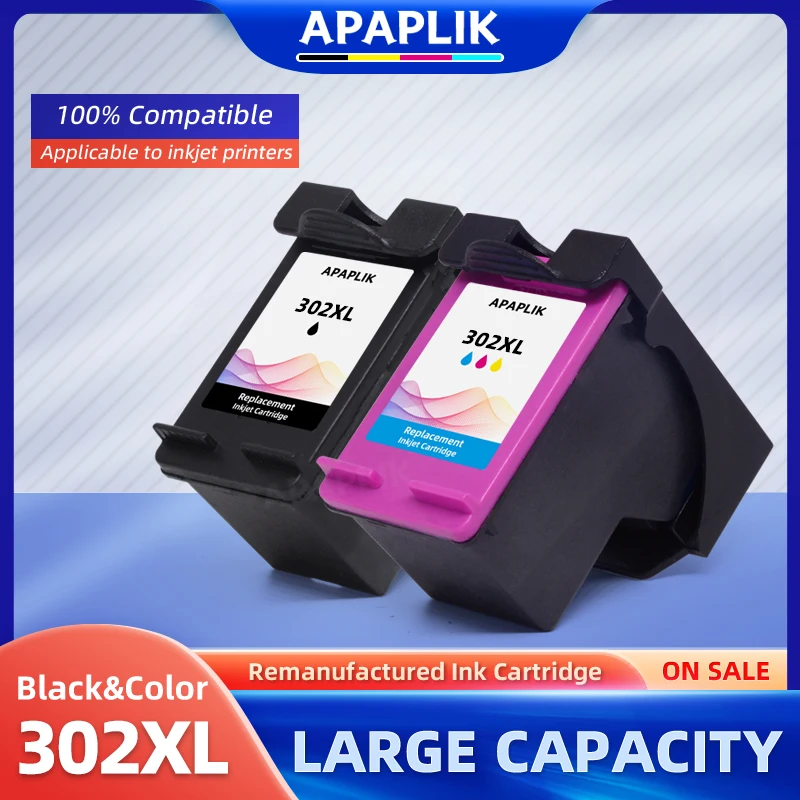APAPLIK 302 XL Ink Cartridge For HP 302 Remanufactured Officejet 3830 3831 3832 3833 3834 4650 4652 4657 Envy 4510 4511 4512
APAPLIK 302 XL Ink Cartridge For HP 302 Remanufactured Officejet 3830 3831 3832 3833 3834 4650 4652 4657 Envy 4510 4511 4512