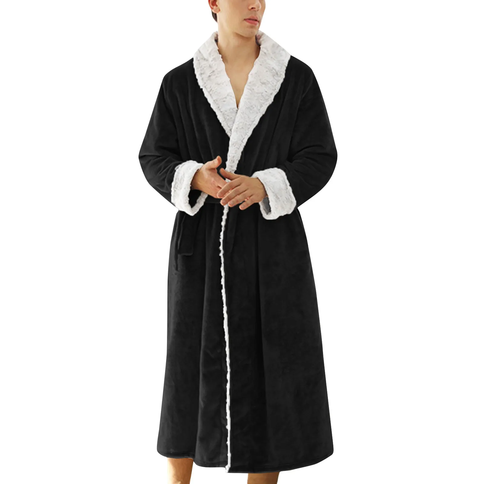Mens Coral Velvet Couple Bathrobe Autumn Winter Extra Thick Long Extra Fat Flannel Nightgown
Mens Coral Velvet Couple Bathrobe Autumn Winter Extra Thick Long Extra Fat Flannel Nightgown