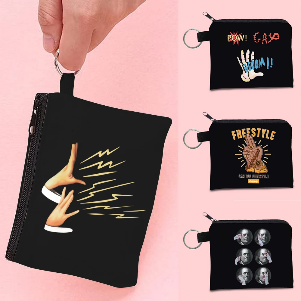 Mini Shoppers Coin Purses Clutch Women Small Makeup Bags Hand Pattern Organizer Travel Package Keychain Handle Pouch Coin Wallet
Mini Shoppers Coin Purses Clutch Women Small Makeup Bags Hand Pattern Organizer Travel Package Keychain Handle Pouch Coin Wallet