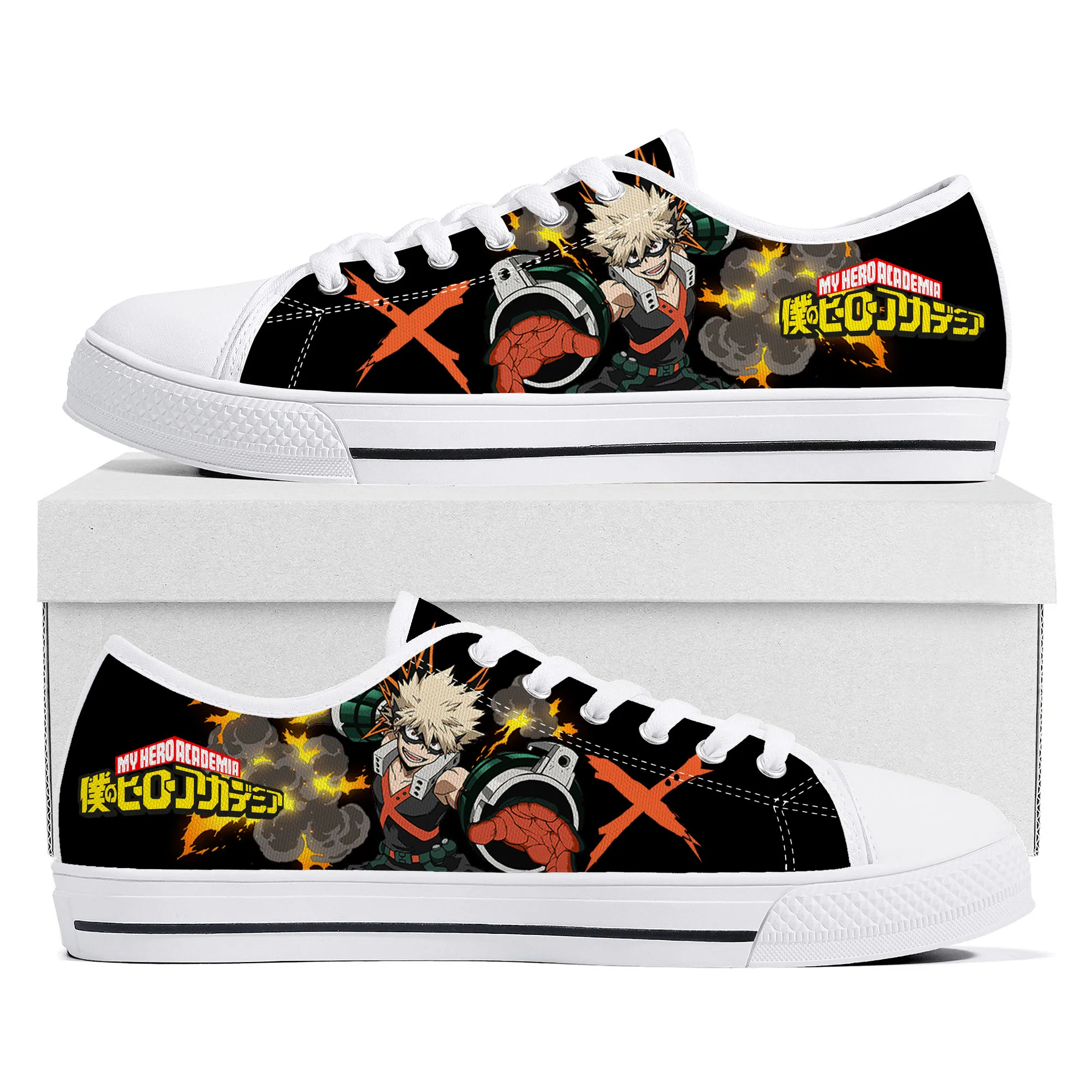 Manga Katsuki Bakugo My Hero Academia Low Top Sneakers Mens Womens Teenager High Quality Canvas Sneaker Couple Shoes Custom Shoe
Manga Katsuki Bakugo My Hero Academia Low Top Sneakers Mens Womens Teenager High Quality Canvas Sneaker Couple Shoes Custom Shoe
