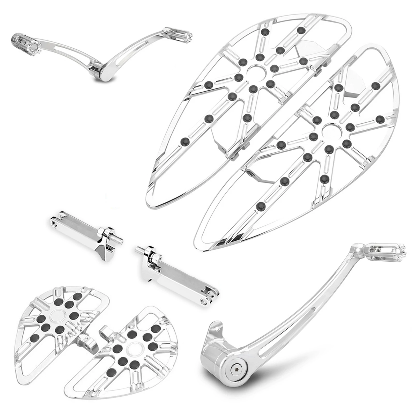 Chromed Gauge Softail Fatboy Deluxe FLSTN footboard floorboards brake Shift Levers pegs for harley Heritage FLSTC 2000-2017
Chromed Gauge Softail Fatboy Deluxe FLSTN footboard floorboards brake Shift Levers pegs for harley Heritage FLSTC 2000-2017