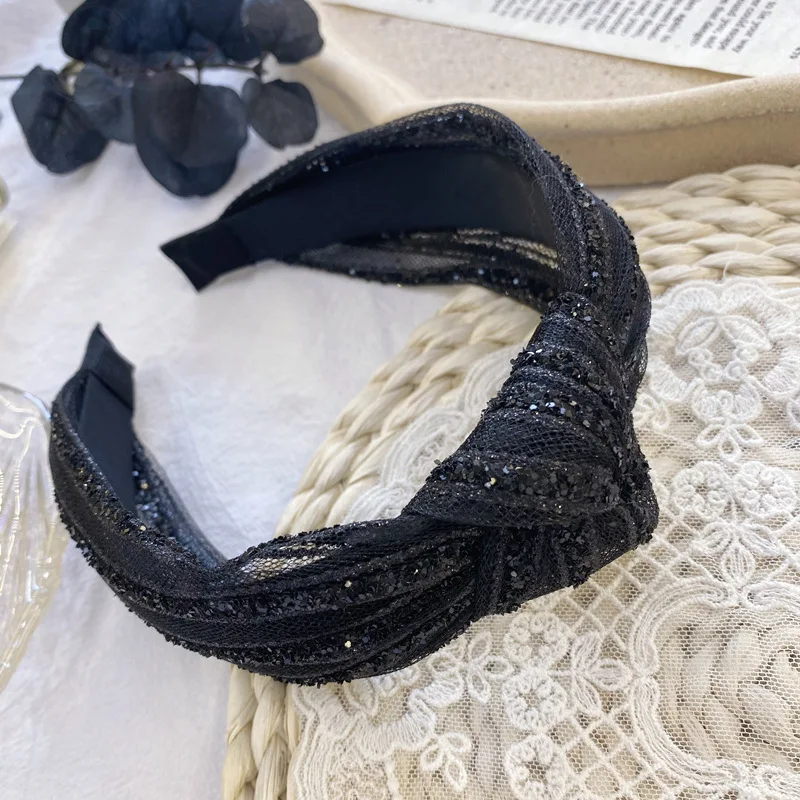 Black Lace Rhinestones Hairband Headband for Women Hair Accessories Wide Head Band Top Quality Ladies Headdress Hair Hoop
Black Lace Rhinestones Hairband Headband for Women Hair Accessories Wide Head Band Top Quality Ladies Headdress Hair Hoop