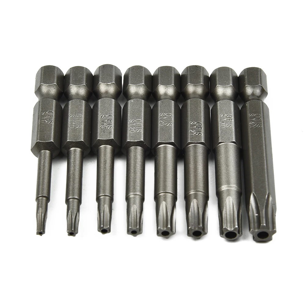 High Quality Material Bit 1/4 Hex Shank 50mm 8 Pcs Alloy Steel Five-point For Air Drills For Electric Screwdrivers
High Quality Material Bit 1/4 Hex Shank 50mm 8 Pcs Alloy Steel Five-point For Air Drills For Electric Screwdrivers
