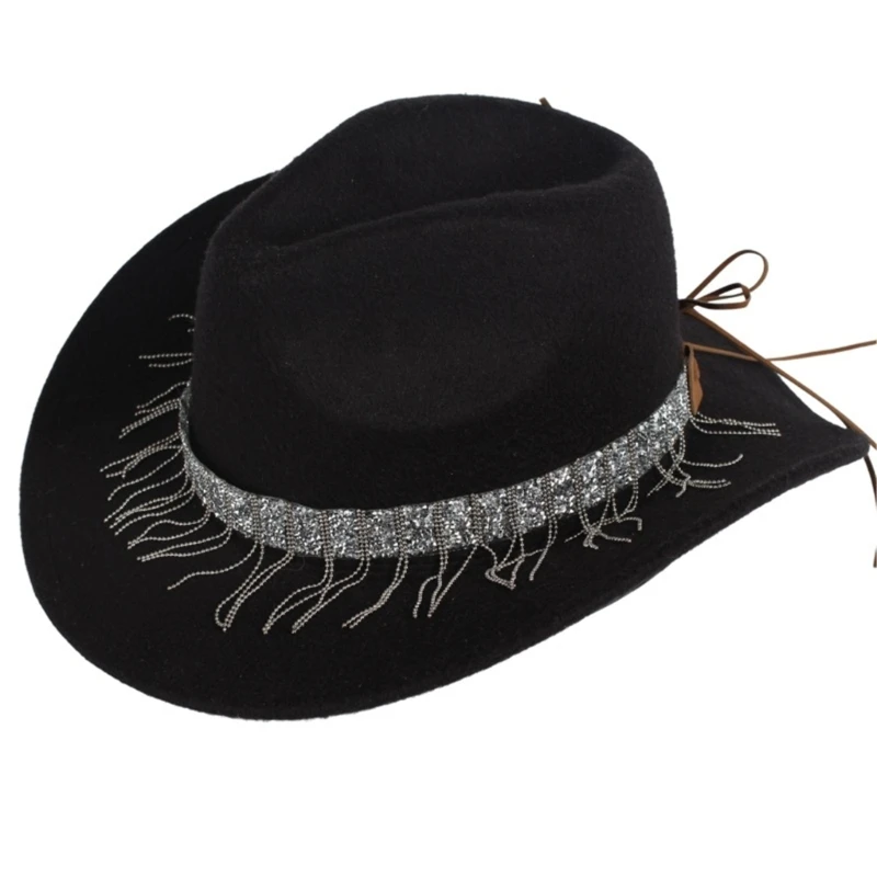 

Замена ленты для ковбойской шляпы в стиле вестерн, вязаная крючком шляпа с кистями, пояс для шляпы, женская ковбойская шляпа