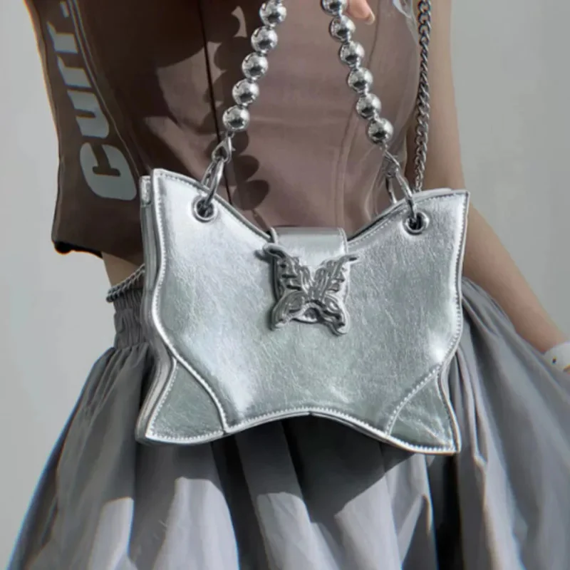 Fashion Millennium Spicy Girl Y2K Butterfly Chain Backpack Solid Color Chain Handle Casual Shoulder Crossbody Mini Bag Pre Sale
Fashion Millennium Spicy Girl Y2K Butterfly Chain Backpack Solid Color Chain Handle Casual Shoulder Crossbody Mini Bag Pre Sale