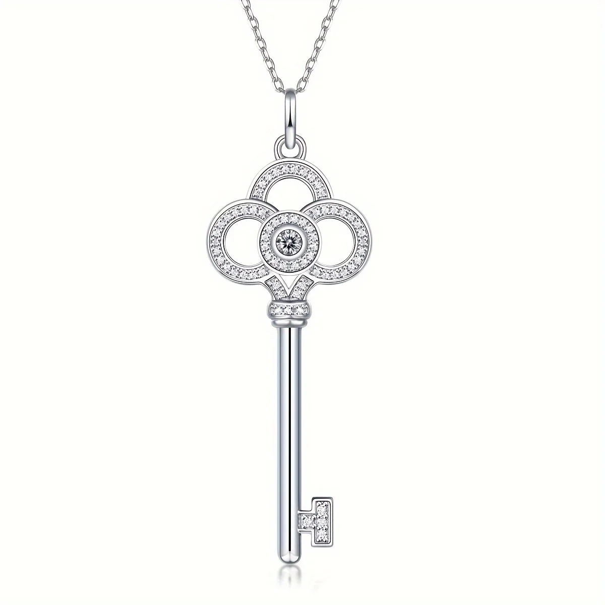 Juzuan Key Pendant Necklace Moissanite 925 Sterling Silver Beautiful Clavicle Chain For Men Women Couple
Juzuan Key Pendant Necklace Moissanite 925 Sterling Silver Beautiful Clavicle Chain For Men Women Couple
