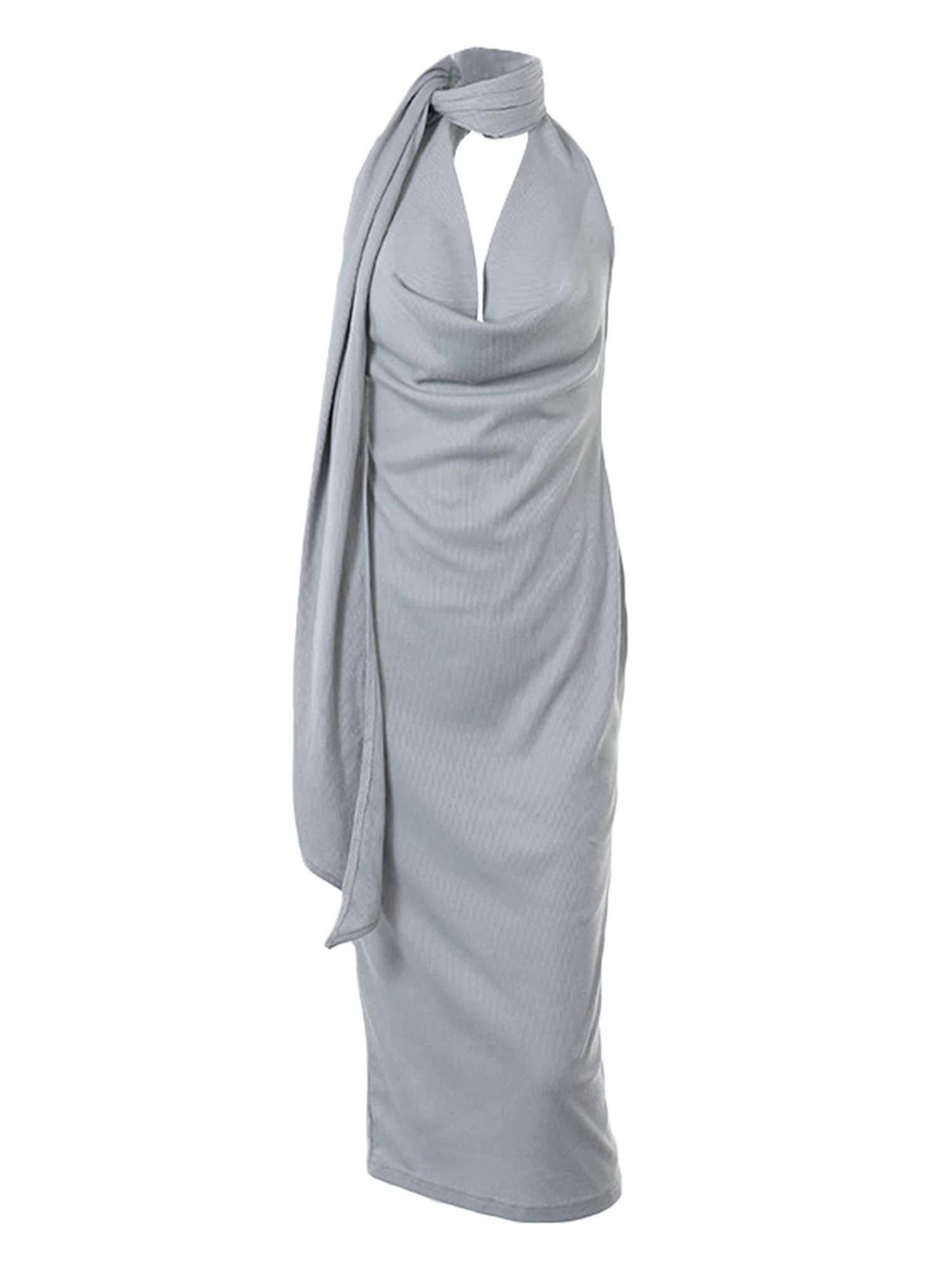 Achlibe Women Halter Neck Long Dress Summer Cowl Neck Backless Bodycon Cocktail Party Beach Club Dress Streetwear
Achlibe Women Halter Neck Long Dress Summer Cowl Neck Backless Bodycon Cocktail Party Beach Club Dress Streetwear