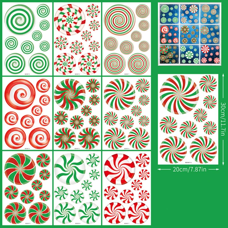 Christmas Decorations Colored Candy Window Stickers Christmas Mall Glass Display Window Decorations Waterproof And Anti Fouling
Christmas Decorations Colored Candy Window Stickers Christmas Mall Glass Display Window Decorations Waterproof And Anti Fouling