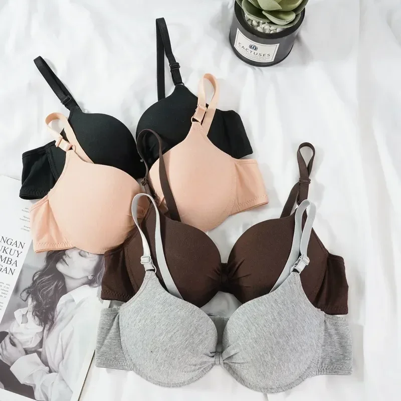 

Cotton Bras AB Intimate Cup Bra Backless Bralette Up Deep Brassiere V Women Lingerie Push Underwear Gathered For Sexy Underwire