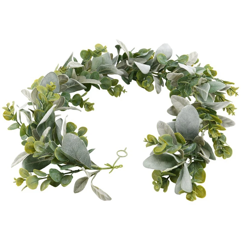 3X Lambs Ear Garland Greenery And Eucalyptus Vine / 38 Inches Long/Light Colored Flocked Leaves/Soft And Drapey Wedding
3X Lambs Ear Garland Greenery And Eucalyptus Vine / 38 Inches Long/Light Colored Flocked Leaves/Soft And Drapey Wedding