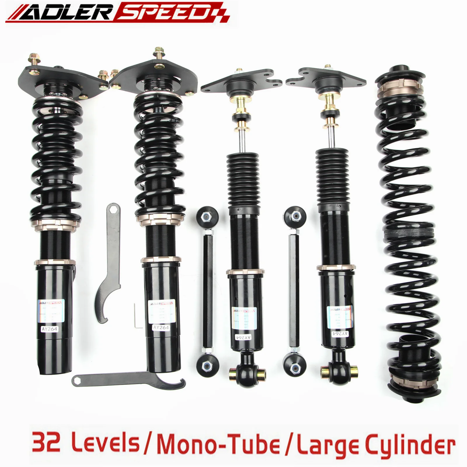 ADLERSPEED 32 Way Coilovers Suspension Kit For BMW 3 Series F30 330i 340i 328i 335i 2012-2018
ADLERSPEED 32 Way Coilovers Suspension Kit For BMW 3 Series F30 330i 340i 328i 335i 2012-2018