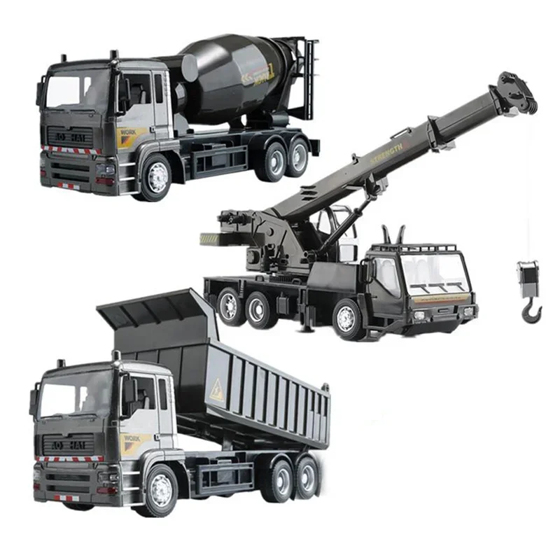 RC Alloy Engineering Vehicle Steering Wheel Remote Control Dump Truck Crane Mixer Excavator Lift Truck Outdoor Toy Birthday Gift
RC Alloy Engineering Vehicle Steering Wheel Remote Control Dump Truck Crane Mixer Excavator Lift Truck Outdoor Toy Birthday Gift