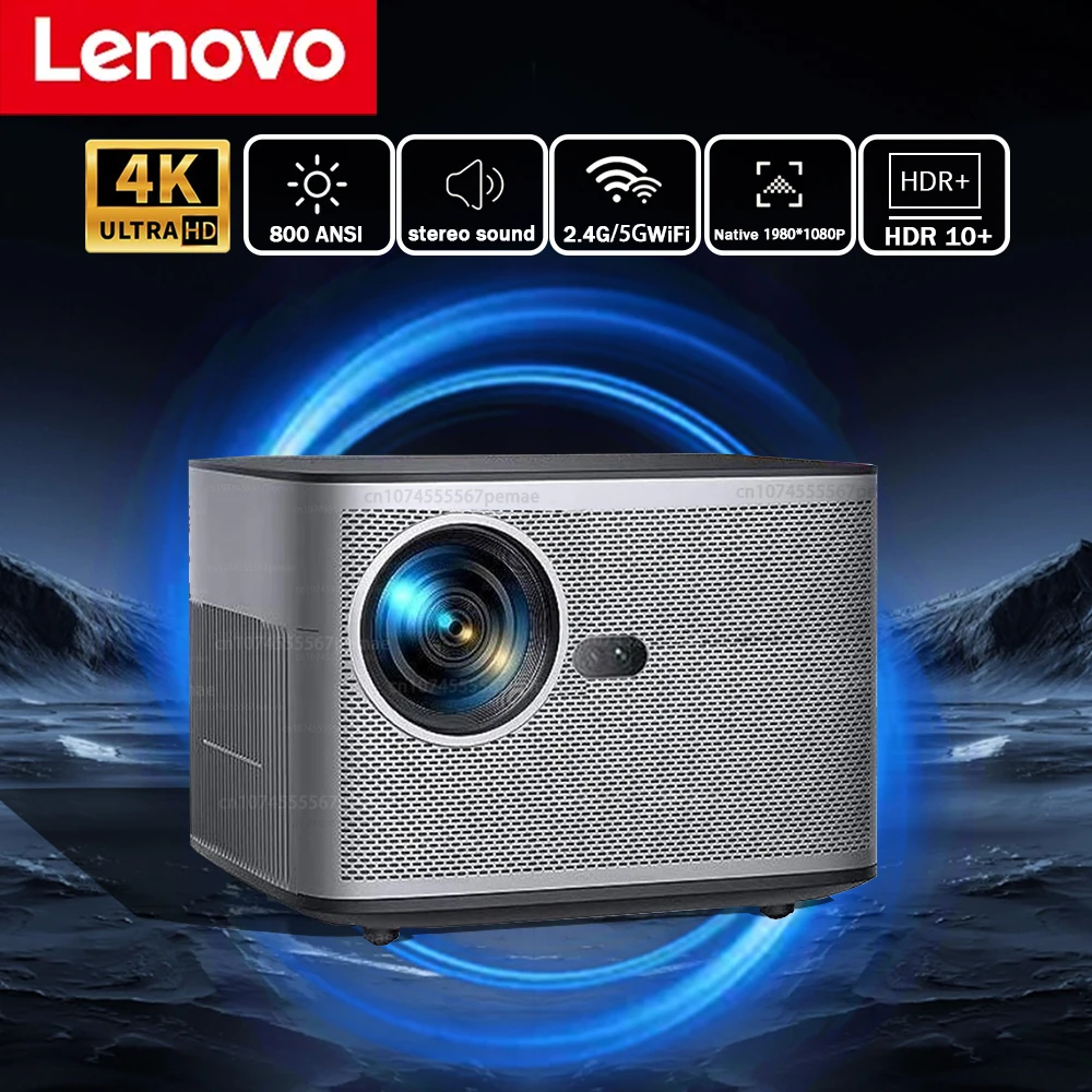 

Lenovo 800ANSI Projector Android11.0 8K 1920*1080P Wifi6 Voice Control AllwinnerH713 Electronic Focus BT5.1 Home Cinema Projetor