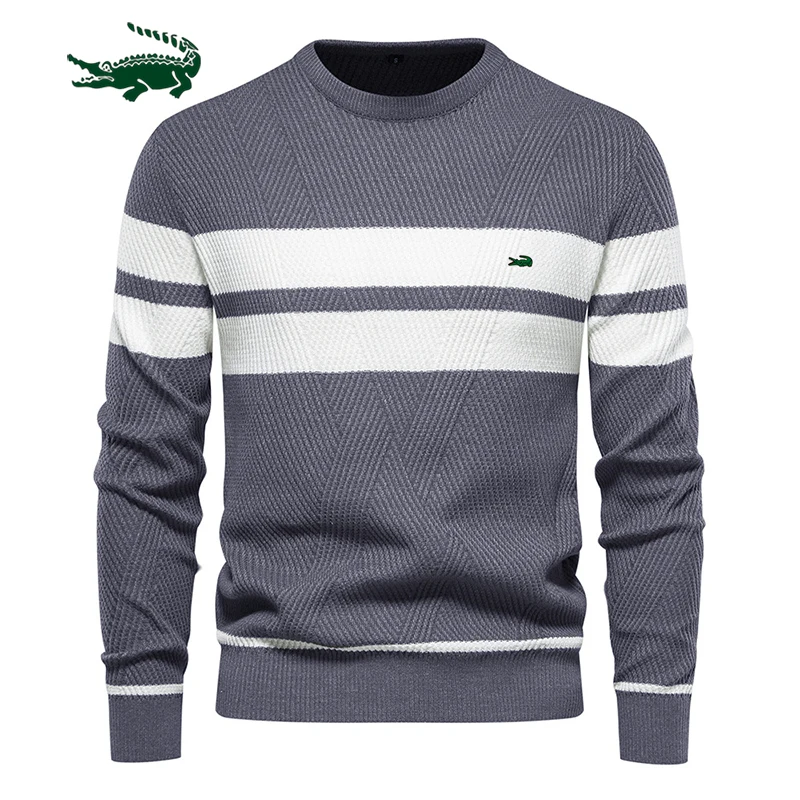 2023 High Quality New Mens Boys Winter Stripe Sweater Thick Warm Pullovers Men's O-neck Basic Casual Slim Comfortable Sweaters
2023 High Quality New Mens Boys Winter Stripe Sweater Thick Warm Pullovers Men's O-neck Basic Casual Slim Comfortable Sweaters