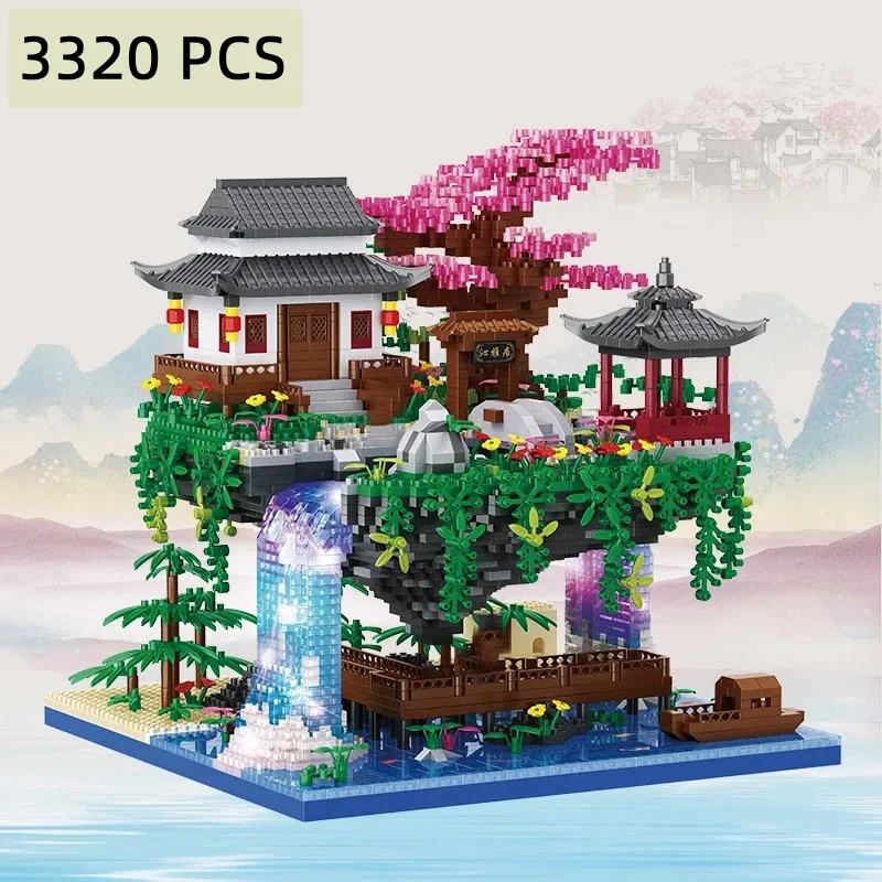 3320Pcs Chinese Architecture Micro Building Blocks House Waterfall Tree DIY Diamond Bricks With Light Toys For Kids Adults Gifts
3320Pcs Chinese Architecture Micro Building Blocks House Waterfall Tree DIY Diamond Bricks With Light Toys For Kids Adults Gifts