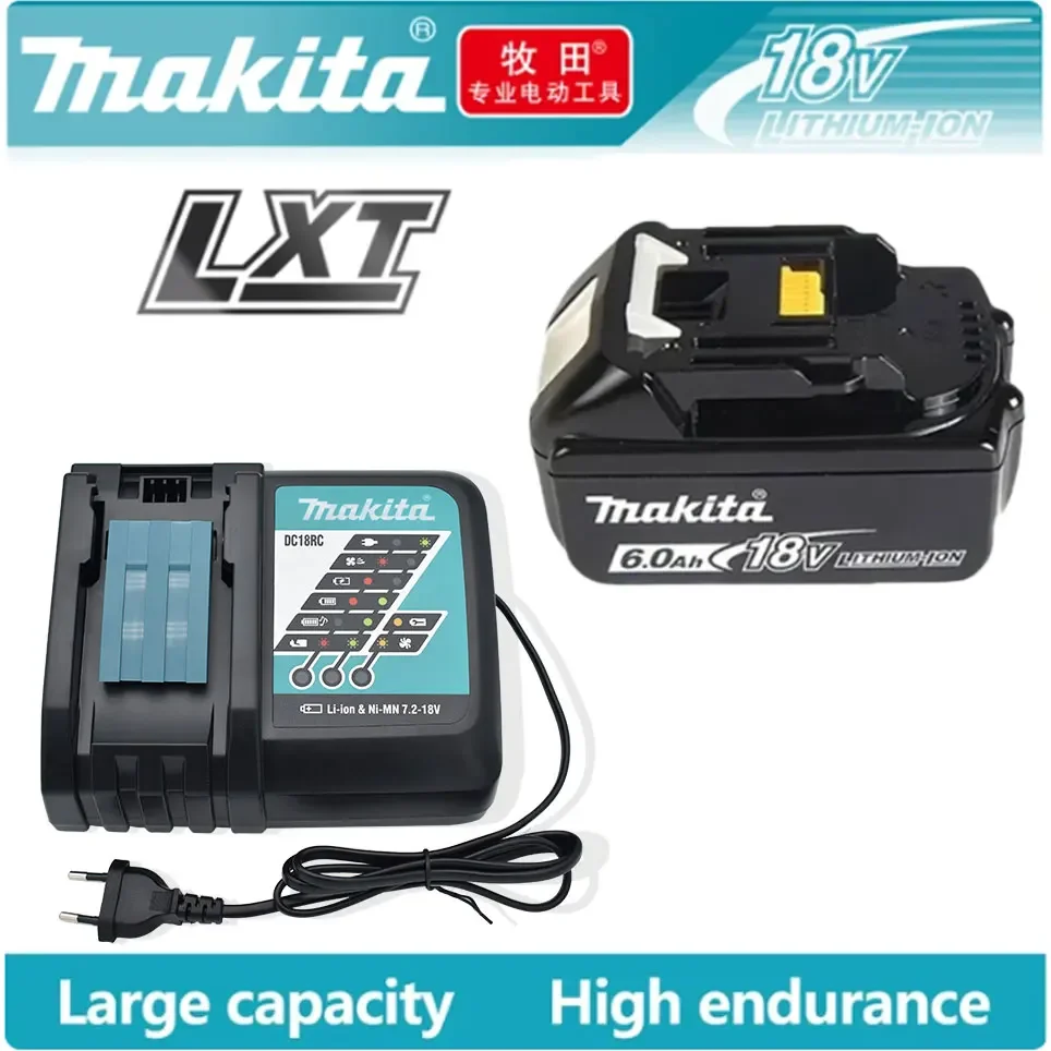 100% Genuine Makita 6Ah/5Ah/3Ah for Makita 18V Battery BL1840 BL1830B BL1850B BL1850 BL1860 BL1815 Replacement Lithium Battery
100% Genuine Makita 6Ah/5Ah/3Ah for Makita 18V Battery BL1840 BL1830B BL1850B BL1850 BL1860 BL1815 Replacement Lithium Battery