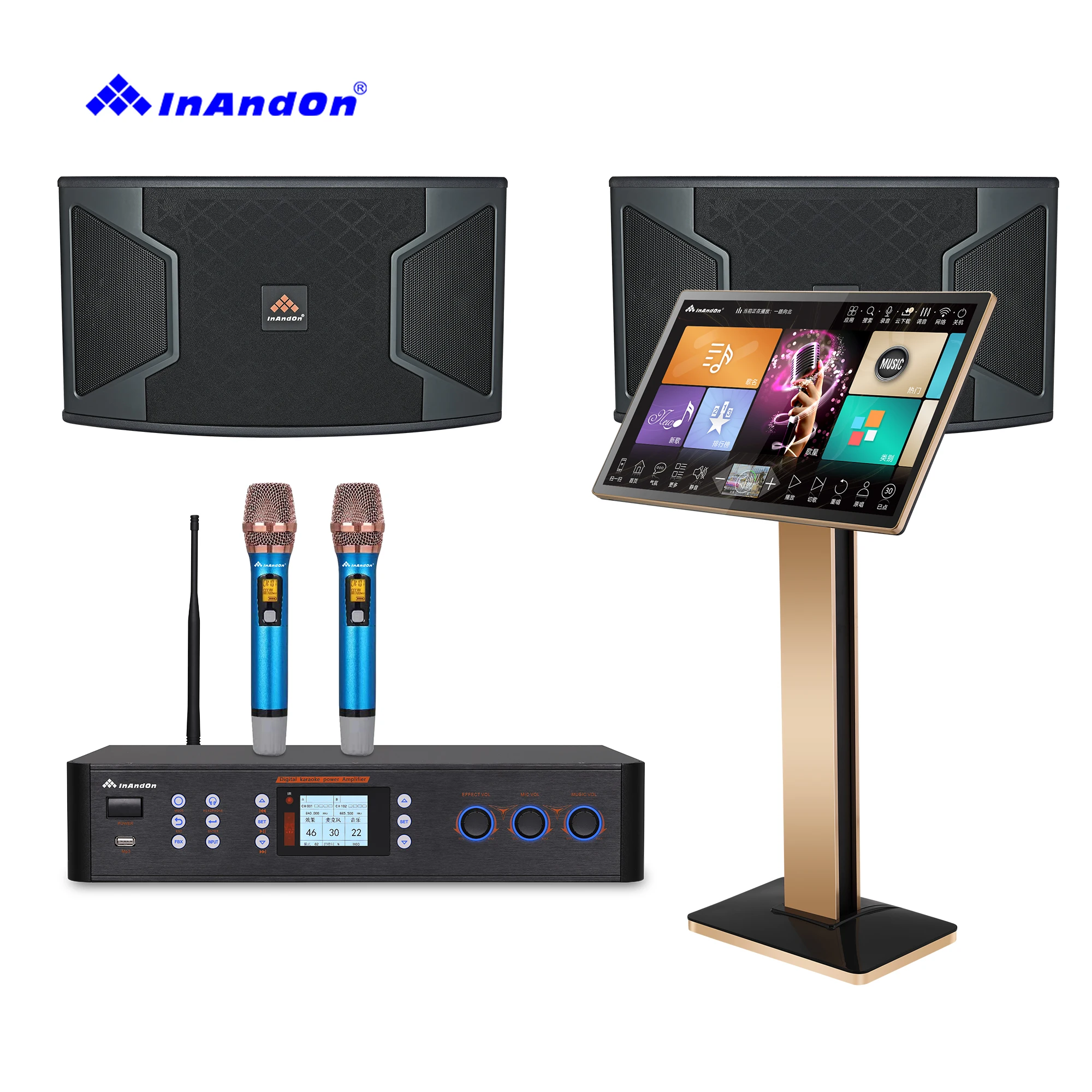 21.5 4T 96 System Full Set Karaoke System Machine Home KTV Karaoke System Machine 10inch Speaker 700-1500W
21.5 4T 96 System Full Set Karaoke System Machine Home KTV Karaoke System Machine 10inch Speaker 700-1500W