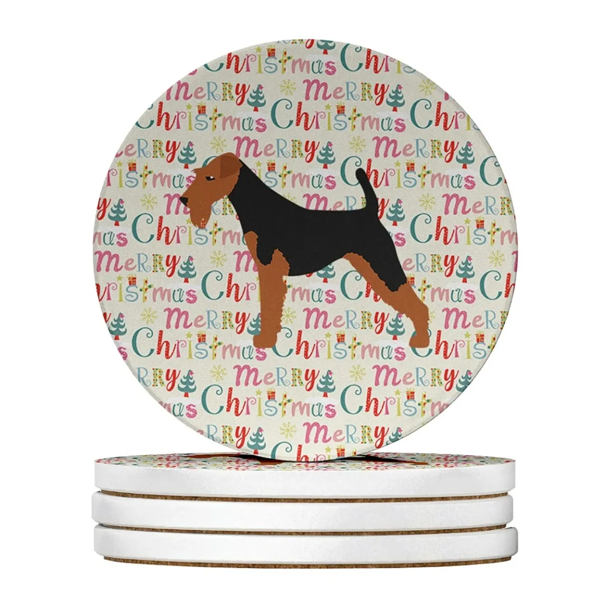 Подставки Airedale Terrier с большим песчаником веселого Рождества, 4 дюйма х 4 дюйма
Подставки Airedale Terrier с большим песчаником веселого Рождества, 4 дюйма х 4 дюйма