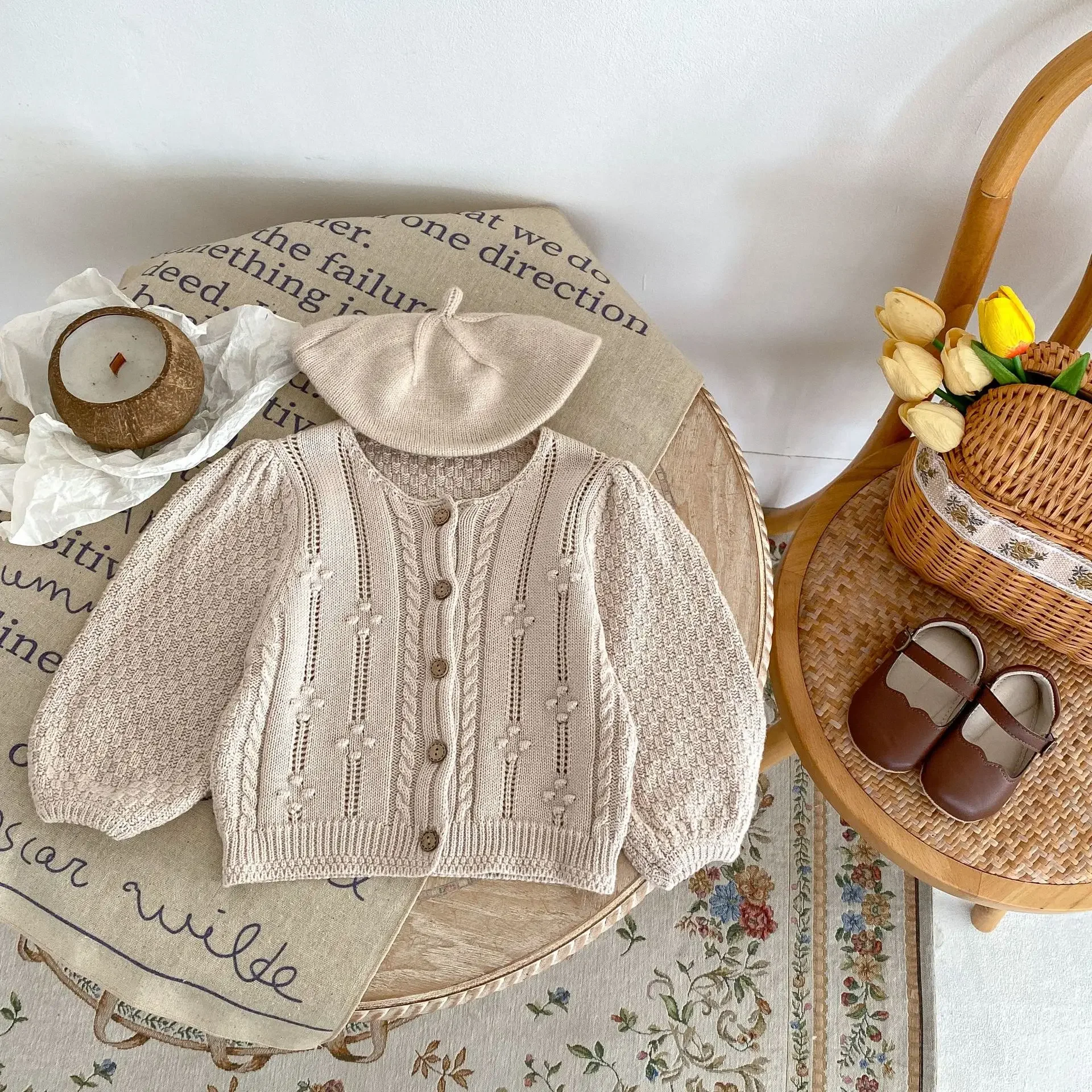 Fashion Autumn Baby Girls Knitted Coats Grey Flower Print Hollow Out Knitted Sweaters Single Breasted Toddler Cardigans
Fashion Autumn Baby Girls Knitted Coats Grey Flower Print Hollow Out Knitted Sweaters Single Breasted Toddler Cardigans