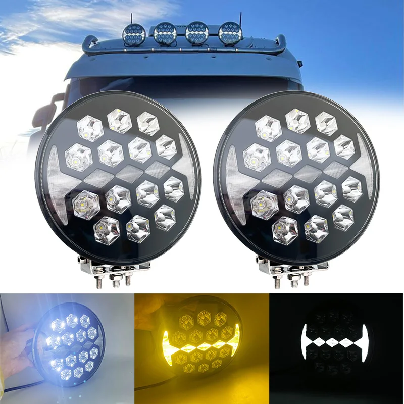 

9 inch LED Work Light 150W Off Road 4x4 Driving Light DRL Round Headlight Spot White 6000K For Jeep Truck ATV UAZ RV 4WD 12V 24V