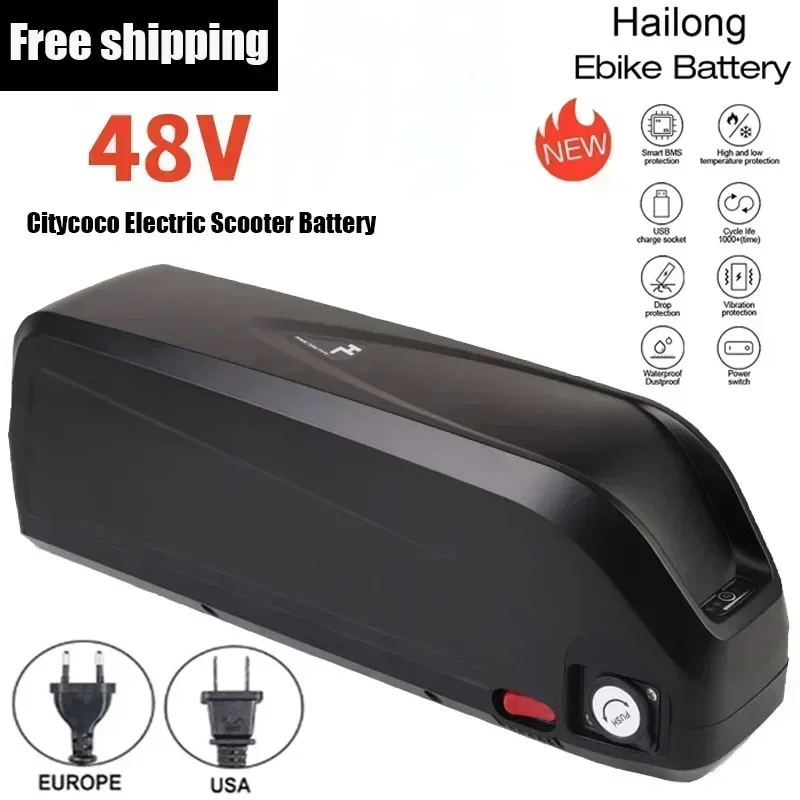 2024New Citycoco Electric Scooter Battery 48V 20Ah-60Ah for 250W~1500W Motorcycle/bicycle Waterproof LithiumBattery + 2A Charger
2024New Citycoco Electric Scooter Battery 48V 20Ah-60Ah for 250W~1500W Motorcycle/bicycle Waterproof LithiumBattery + 2A Charger