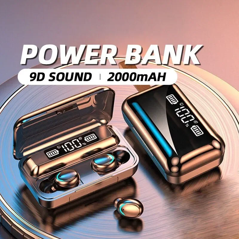 LED Dislpaly Binaural Headset Waterproof HD Calling CVC 8.0 Noise Reduction Headphones F9 Wireless Earphones Bluetooth TWS
LED Dislpaly Binaural Headset Waterproof HD Calling CVC 8.0 Noise Reduction Headphones F9 Wireless Earphones Bluetooth TWS
