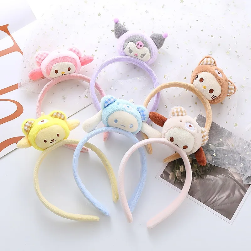 Sanrio Kawaii Hair Hoop Cute Anime Mymelody Cinnamoroll Kuromi Pompompurin Melody Sponge Headband Face Makeup Hairpin Girls Gift 
Sanrio Kawaii Hair Hoop Cute Anime Mymelody Cinnamoroll Kuromi Pompompurin Melody Sponge Headband Face Makeup Hairpin Girls Gift