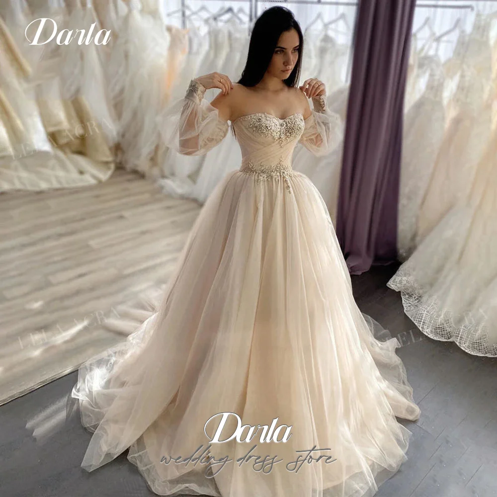 Darla Princess Ball Gown Wedding Dress For Woman Lace Sweetheart Neckline Bridal Dressing Gown Lace Up Puff Sleeve Bride Dresses
Darla Princess Ball Gown Wedding Dress For Woman Lace Sweetheart Neckline Bridal Dressing Gown Lace Up Puff Sleeve Bride Dresses