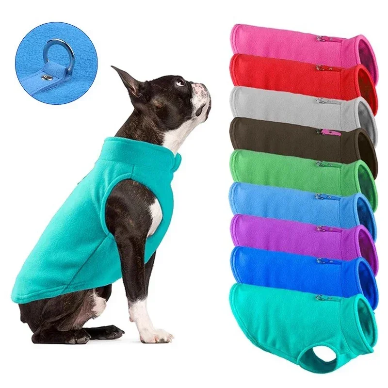 Fleece Dog Clothes for Small Dogs D-Ring Autumn Winter Warm Pet Jacket Vest French Bulldog Yorkie Kitten Shih Tzu Chihuahua
Fleece Dog Clothes for Small Dogs D-Ring Autumn Winter Warm Pet Jacket Vest French Bulldog Yorkie Kitten Shih Tzu Chihuahua