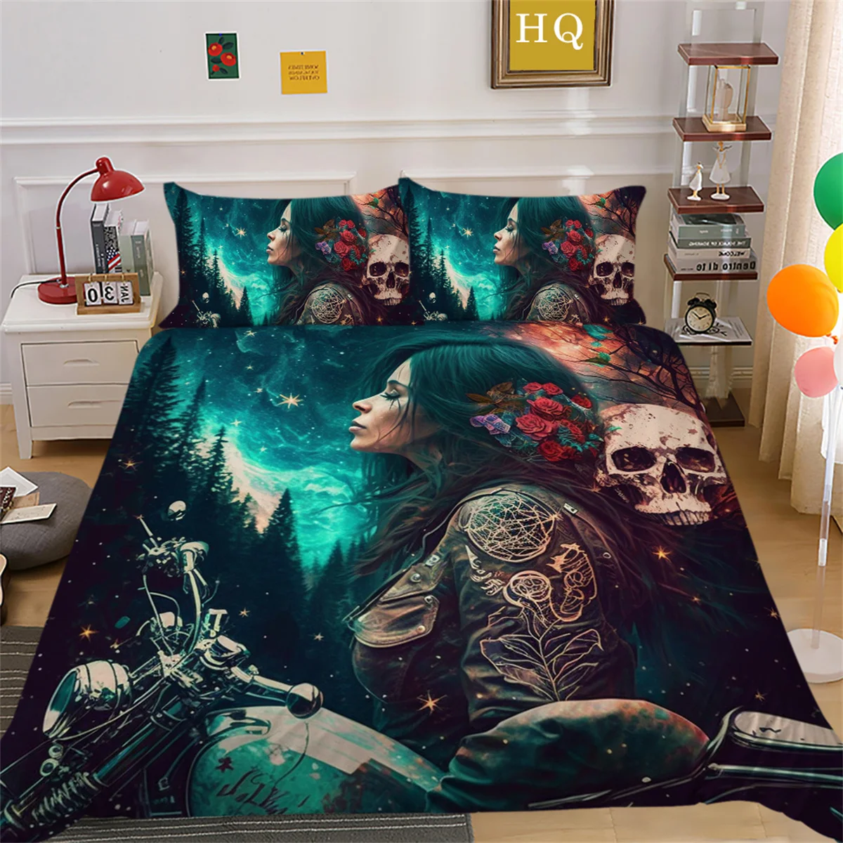 Fashion Bedding Set 2/3pcs 20 Patterns 3D Skull and Beauty Printing Duvet Cover Sets 1 Quilt Cover + 1/2 Pillowcases US/EU/AU 
Fashion Bedding Set 2/3pcs 20 Patterns 3D Skull and Beauty Printing Duvet Cover Sets 1 Quilt Cover + 1/2 Pillowcases US/EU/AU