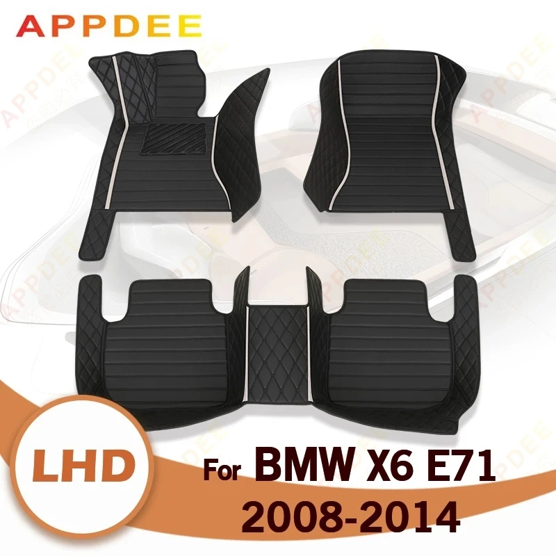 

APPDEE Car floor mats for BMW X6 E71 2008 2009 2010 2012 2013 2014 Custom auto foot Pads automobile carpet cover
