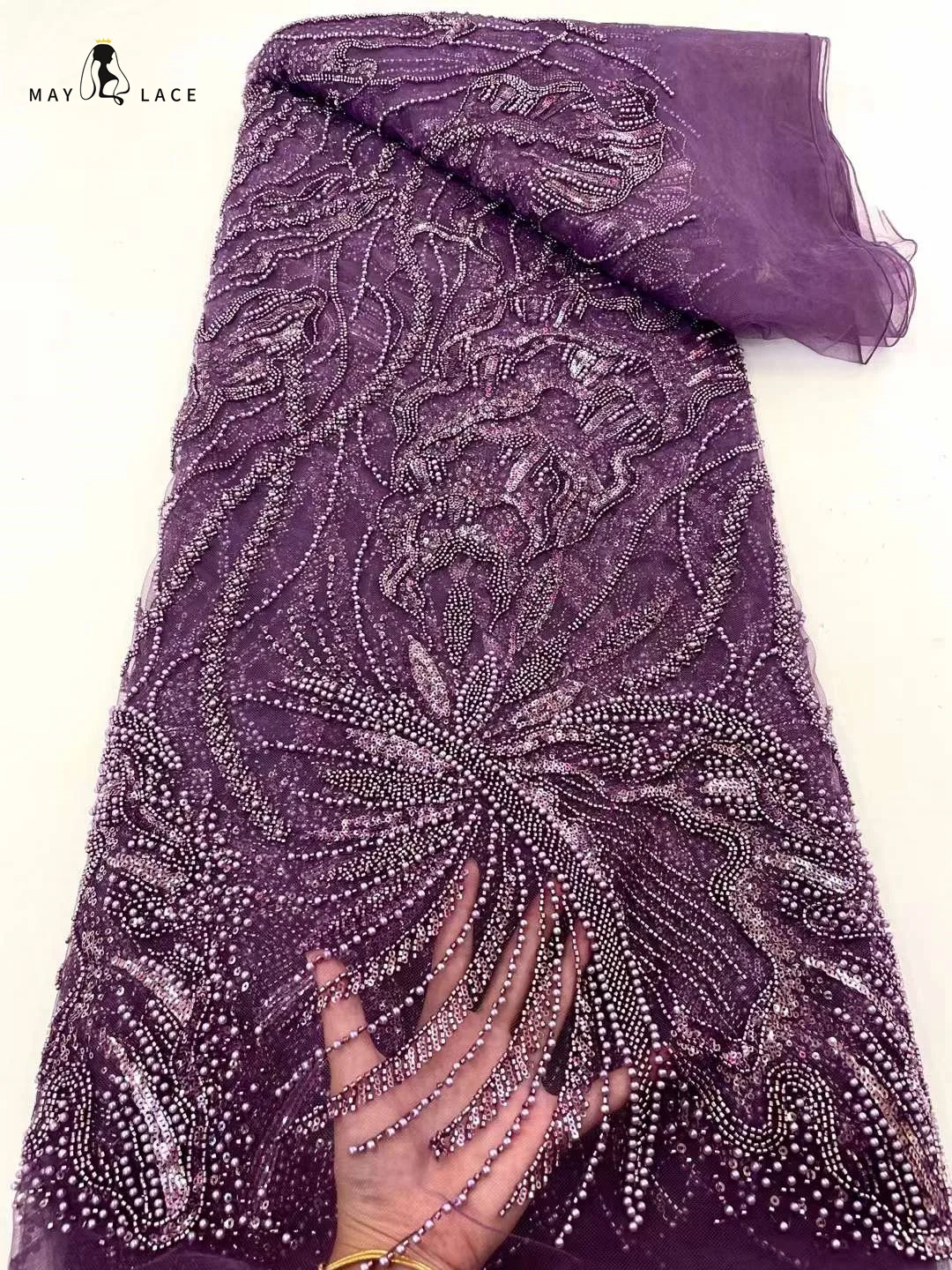 May Lace Luxurious Sequence Lace Fabrics Nigeria Lace 2022 Embroidery French Mesh Lace Fabric Beaded African Wedding Lace Fabric
May Lace Luxurious Sequence Lace Fabrics Nigeria Lace 2022 Embroidery French Mesh Lace Fabric Beaded African Wedding Lace Fabric