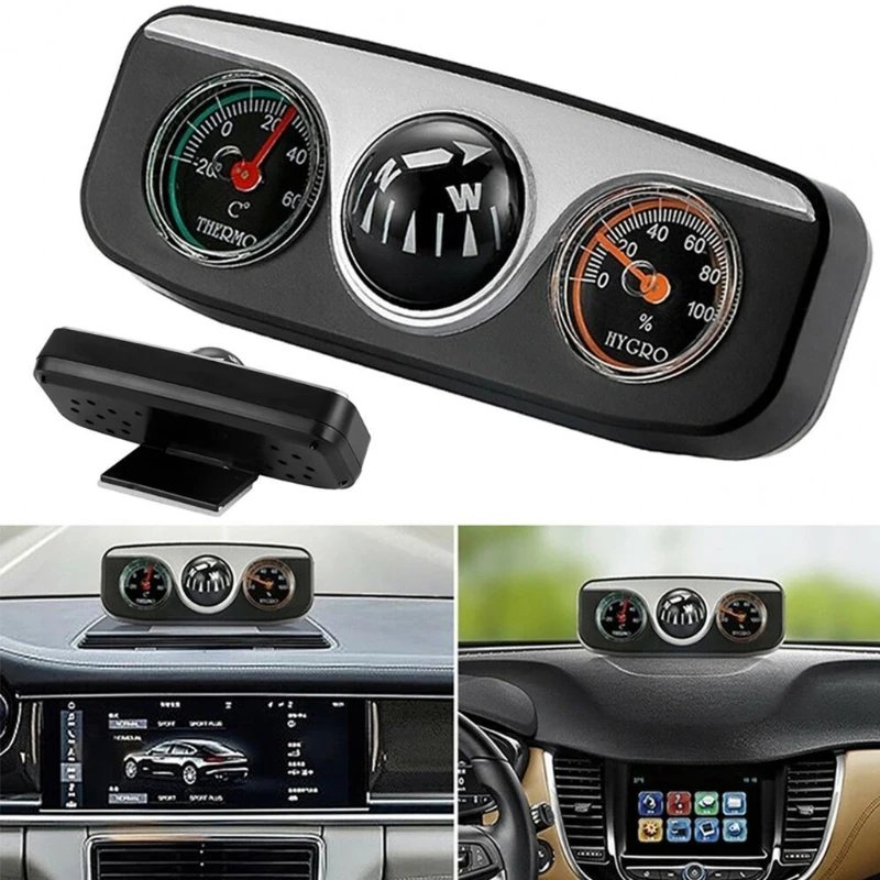 3in1 ABS Adhesive Auto Car Triple Gauge Set Hygrometer Thermometer Convenient Navigation Ball
3in1 ABS Adhesive Auto Car Triple Gauge Set Hygrometer Thermometer Convenient Navigation Ball