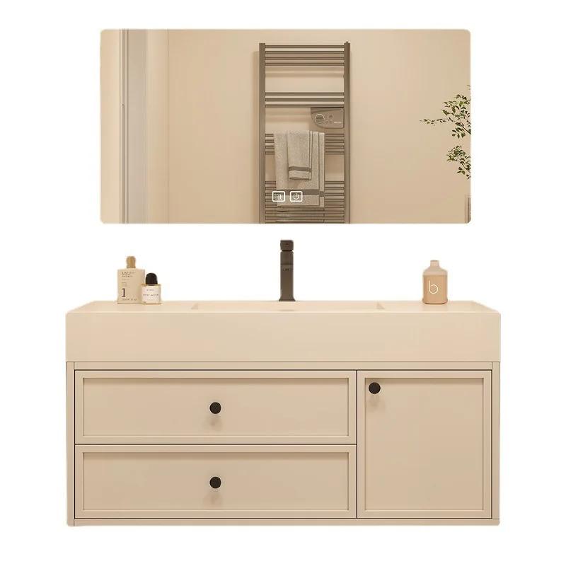 Oak French style cream wind rock board ceramic seamless integrated wash basin, washbasin, washbasin, bathroom cabinet
Oak French style cream wind rock board ceramic seamless integrated wash basin, washbasin, washbasin, bathroom cabinet