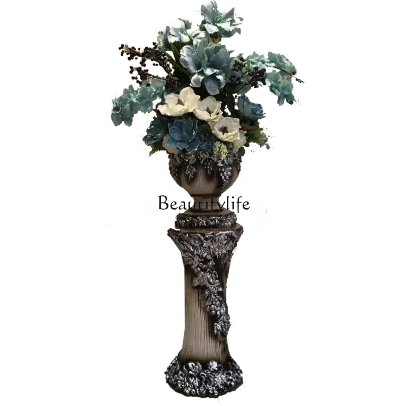 European-Style American-Style Large Floor Vase Emulational Floriculture Set Flower Arrangement Living Room Decoration
European-Style American-Style Large Floor Vase Emulational Floriculture Set Flower Arrangement Living Room Decoration