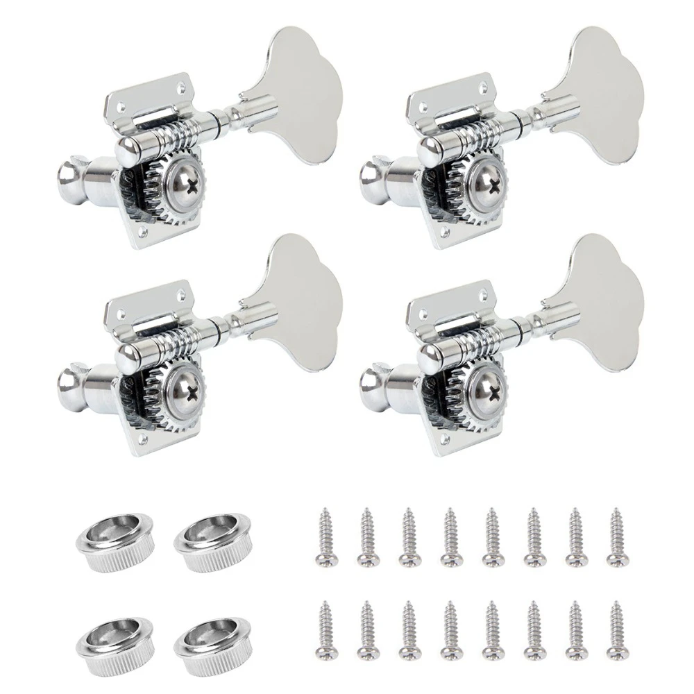 4Pcs Guitar Tuning Pegs Electric Bass Tuner Peg Guitar Open Gear Tuning Pegs Machine Heads for Fender Jazz Bass Guitar Silver
4Pcs Guitar Tuning Pegs Electric Bass Tuner Peg Guitar Open Gear Tuning Pegs Machine Heads for Fender Jazz Bass Guitar Silver