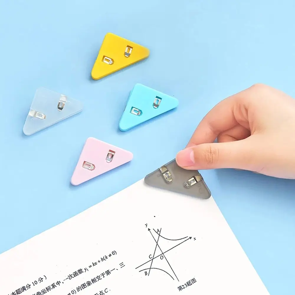 5pcs Paper Clip Triangle Corner Clips Kawaii Page Holder File Index Photo Clamp Korean Stationery Office School Desk Organizer
5pcs Paper Clip Triangle Corner Clips Kawaii Page Holder File Index Photo Clamp Korean Stationery Office School Desk Organizer