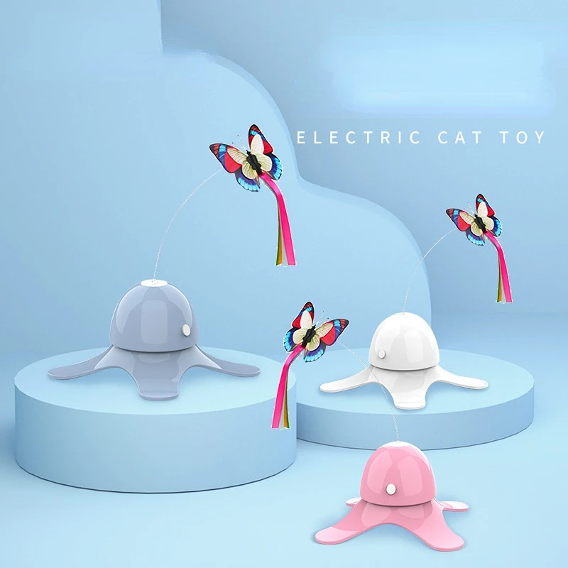 Electronic Pet Cat Toy Smart Automatic Funny Cat Exercise Toy Electric Rotating Kitten Toys Butterfly Cat Stick Interactive Toy
Electronic Pet Cat Toy Smart Automatic Funny Cat Exercise Toy Electric Rotating Kitten Toys Butterfly Cat Stick Interactive Toy