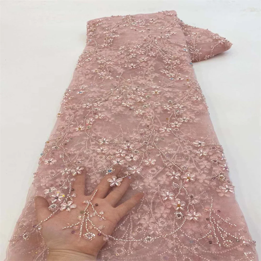 Nigerian Lace Fabric 2024 High Quality Lace 5 Yards Embroidery Tulle Lace With Sequins French Mesh Lace Wedding Dress xz-0375
Nigerian Lace Fabric 2024 High Quality Lace 5 Yards Embroidery Tulle Lace With Sequins French Mesh Lace Wedding Dress xz-0375