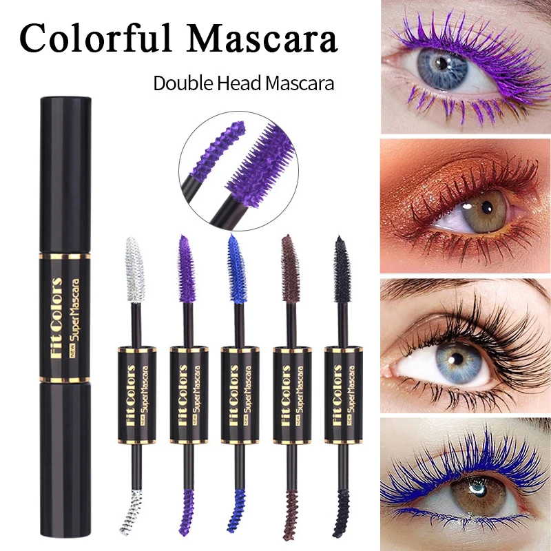 

Colorful Eyelash Mascara Waterproof Eye Lashes Extension Curling Lengthen White Green Colors Cosplay Cosmetic White Ink Mascara