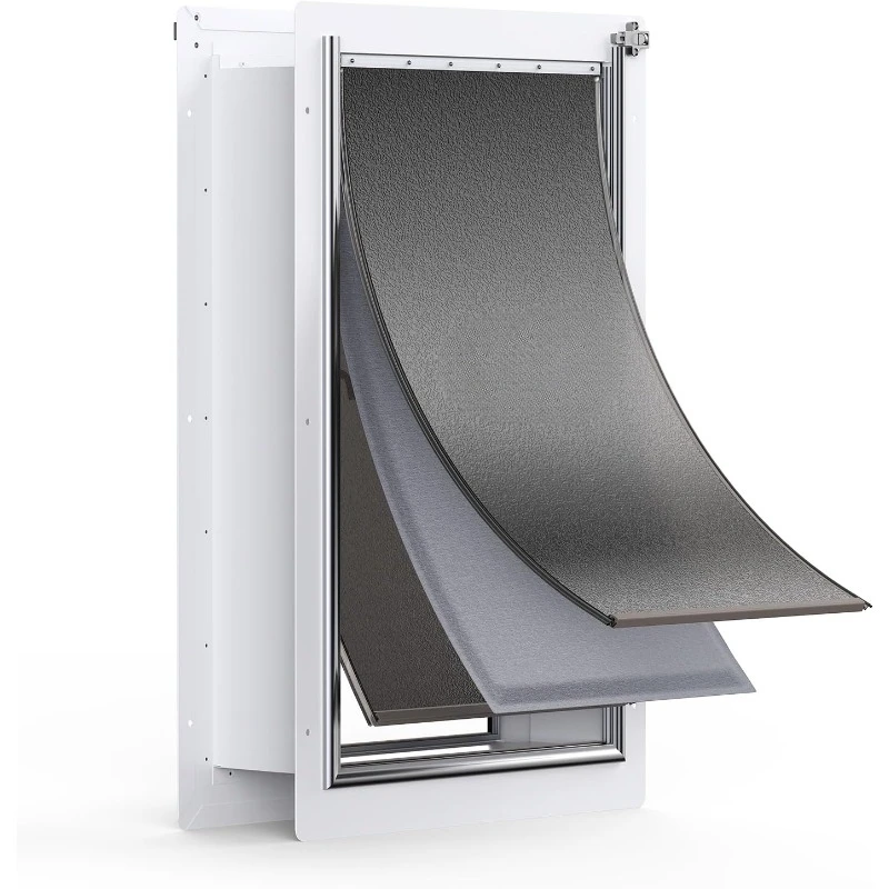 Pet Door for Wall, Steel Frame and Telescoping Tunnel, Aluminum Lock, Double Flap Dog Door and Cat Door
Pet Door for Wall, Steel Frame and Telescoping Tunnel, Aluminum Lock, Double Flap Dog Door and Cat Door