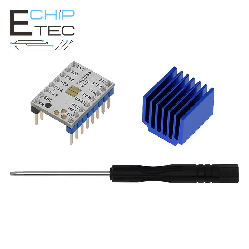 FS 3D Printer Parts Stepstick TMC2208 driver Stepper Motor Super Silent With New Heat Sinks Replace TMC2100 for 3d Printer Parts
FS 3D Printer Parts Stepstick TMC2208 driver Stepper Motor Super Silent With New Heat Sinks Replace TMC2100 for 3d Printer Parts